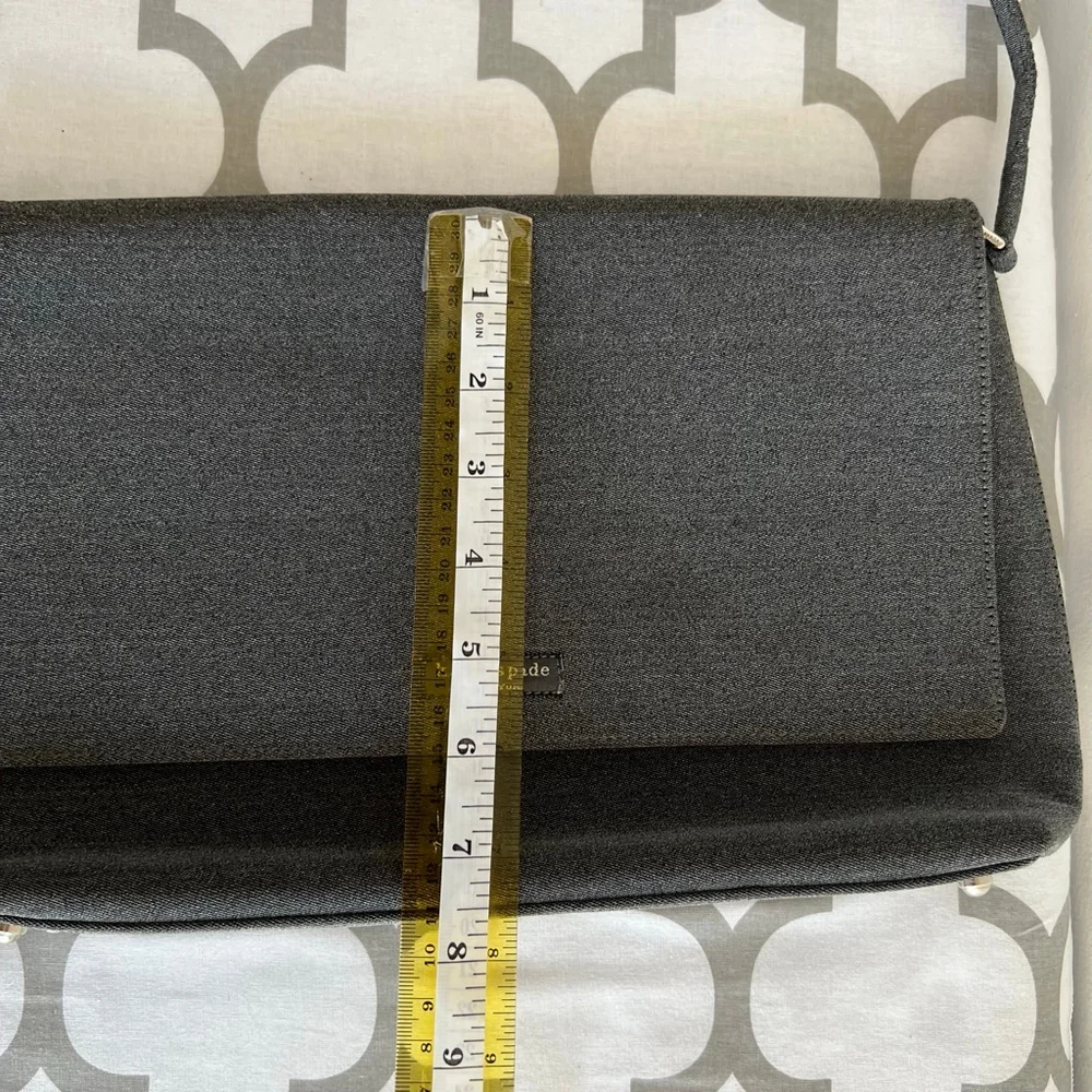 Kate Spade Gray Denim Shoulder Bag